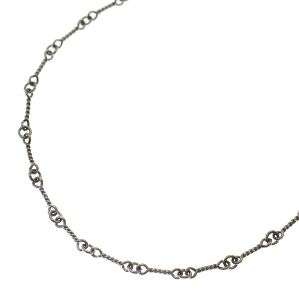 18KWG NECKCHAIN T20 ツイストチェーンネックレス 20inch ホワイトゴールド BCA003 Bランク