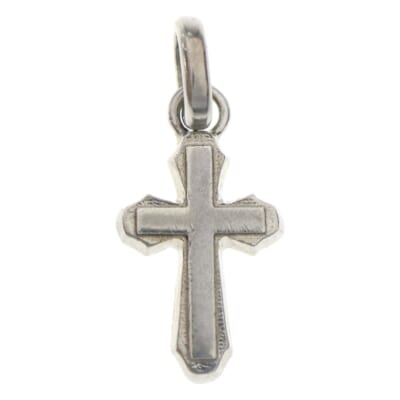Smooth Cross Pendant M Silver スムース クロス ペンダント トップ ネックレストップ シルバー Bランク