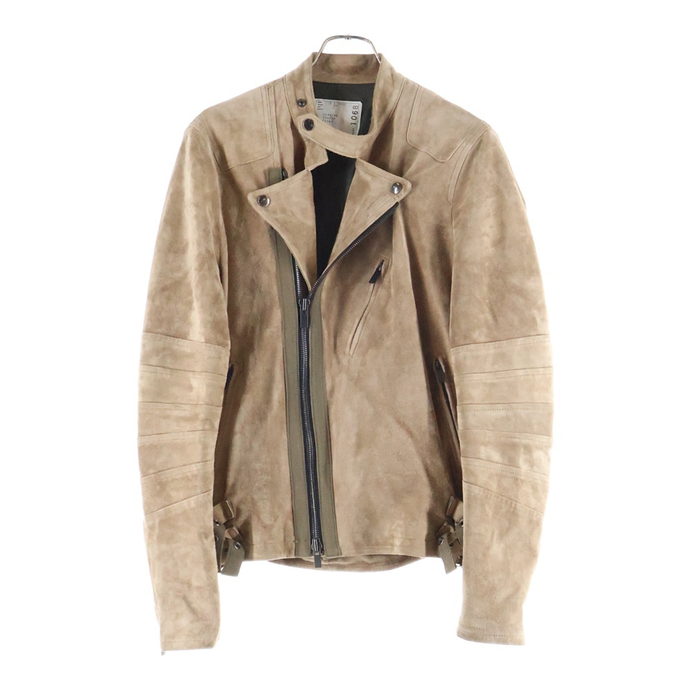 サカイ 16SS カウハイドスウェードライダースジャケット レザー