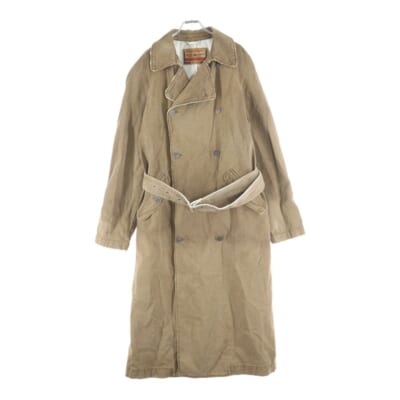 D-DELIRIOUS Double Breasted Trench Coat ダブルブレストトレンチコート ロングコート ブラウン A12996 09J82 Aランク