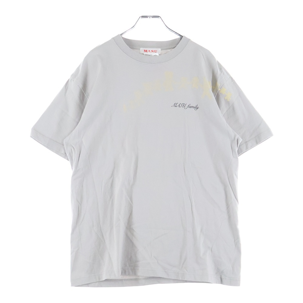 MASUFAMILY T-SHIR エムエーエスユーファミリー 半袖Tシャツ カットソー グレー MASS-CS1524 Bランク