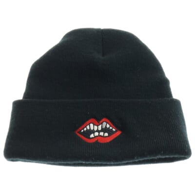 ×MATTY BOY PPO WATCH CAP マッティボーイ チョンパー刺繍ニットキャップ ビーニー ニット帽 ブラック Bランク