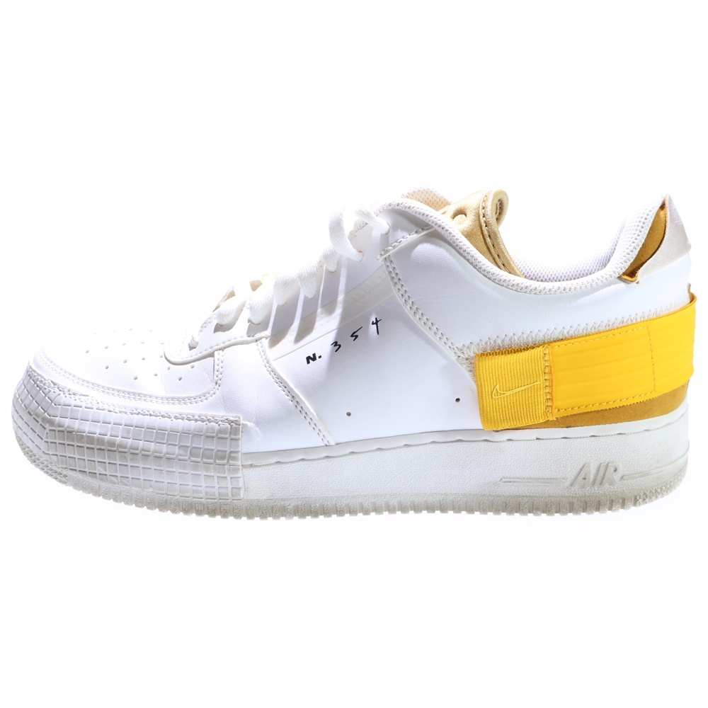 AIR FORCE 1 TYPE エアフォース1 タイプ ローカットスニーカー AT7859-100 ホワイト/ゴールド US11/29cm Bランク