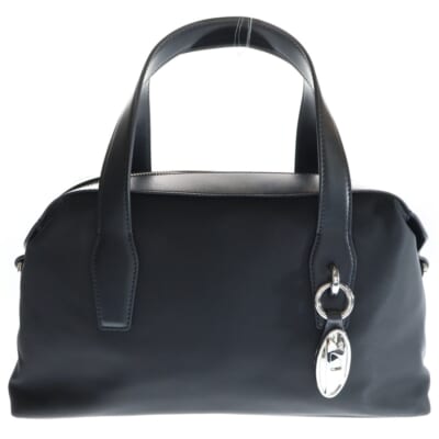 flag-d tophandle X X10546P8824 2WAY ショルダーバッグ ハンドバッグ ナイロン レザー ブラック Sランク