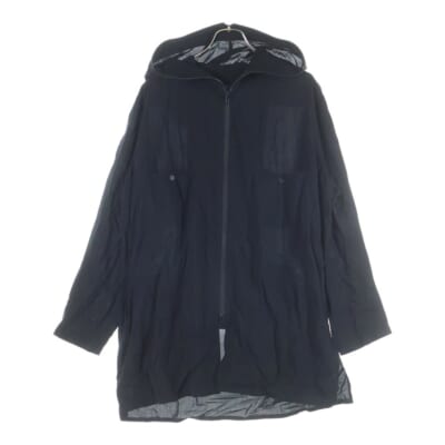 Ry Span B Food F Shaft Zip Hoodie NR-B56-208 レーヨン ジップアップパーカー フーディ ブラック Aランク