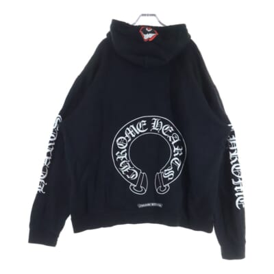 ×MATTY BOY Chomper Horseshoe Hoodie ×マッティボーイ チョンパー ホースシューフーディ プルオーバースウェットパーカー ブラック Bランク