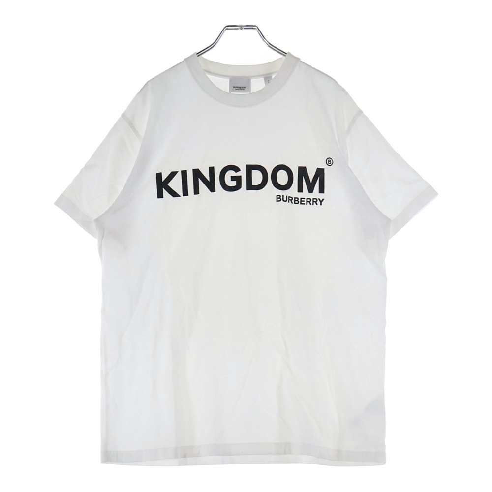 KINGDAM Logo Print Tee 8010438 キングダムロゴプリントクルーネック半袖Tシャツカットソー ホワイト Aランク