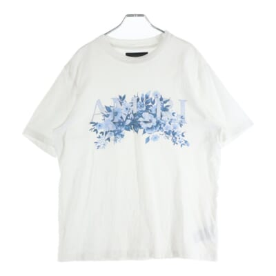 Garden Tee AMJYTE1192 ガーデンプリント クルーネック半袖Tシャツカットソー ホワイト Bランク