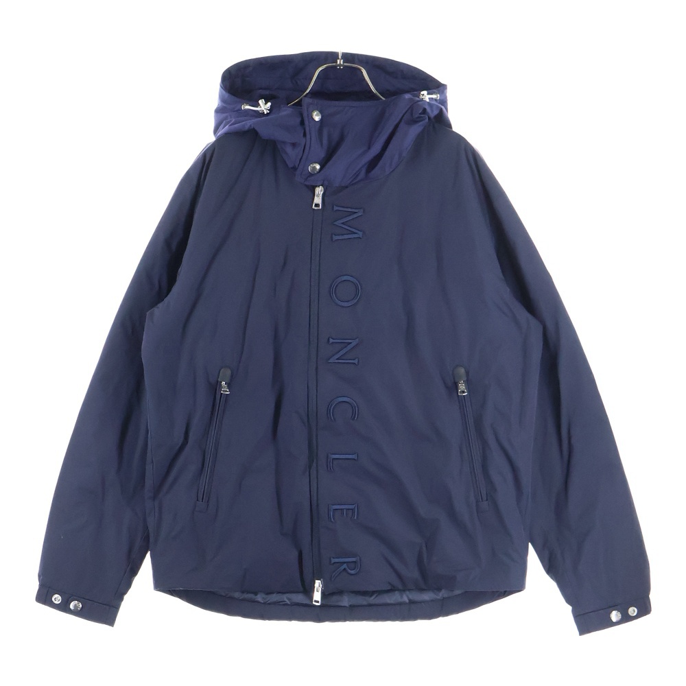22AW COLONSAY H10911A00048 コロンゼー フロントロゴ刺繍 ジップアップダウンジャケット ネイビー Bランク