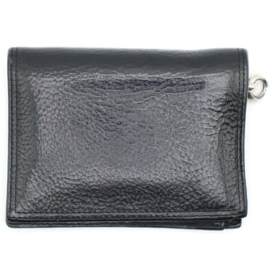 L.Kamhout レナードカムホート 二つ折り レザーウォレット 財布 ブラック Bランク