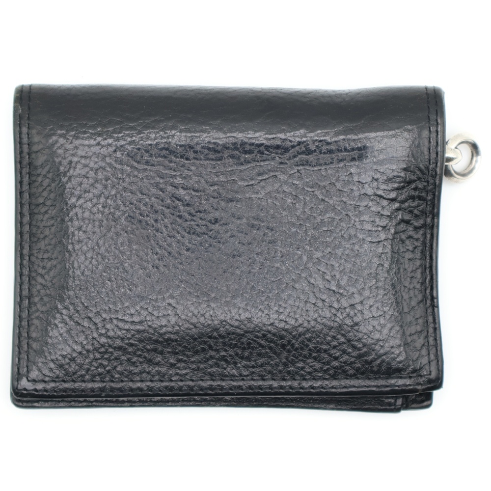 L.Kamhout レナードカムホート 二つ折り レザーウォレット 財布 ブラック Bランク