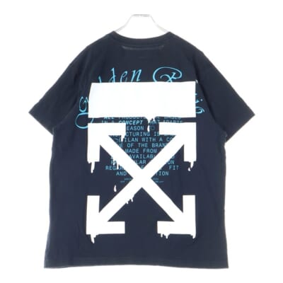 20SS Dripping Arrows T-Shirt ドリッピング アロー 半袖Tシャツ ブラック OMAA038R20185005 Bランク