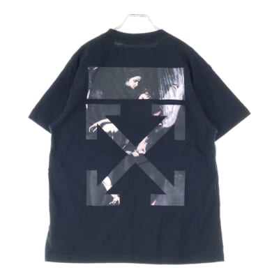 19AW Caravaggio Arrows T-Shirt カラヴァッジョ オーバーサイズ半袖Tシャツ ブラック OMAA038S20185004 Bランク