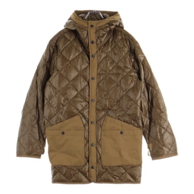 キルティング ダウンコート ライナー フード ブラウン C20913170680 Bランク