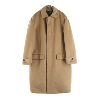 ウール 裏地カモ柄ナイロン チェスターコート キャメル HVA44H35-VT0506 Aランク