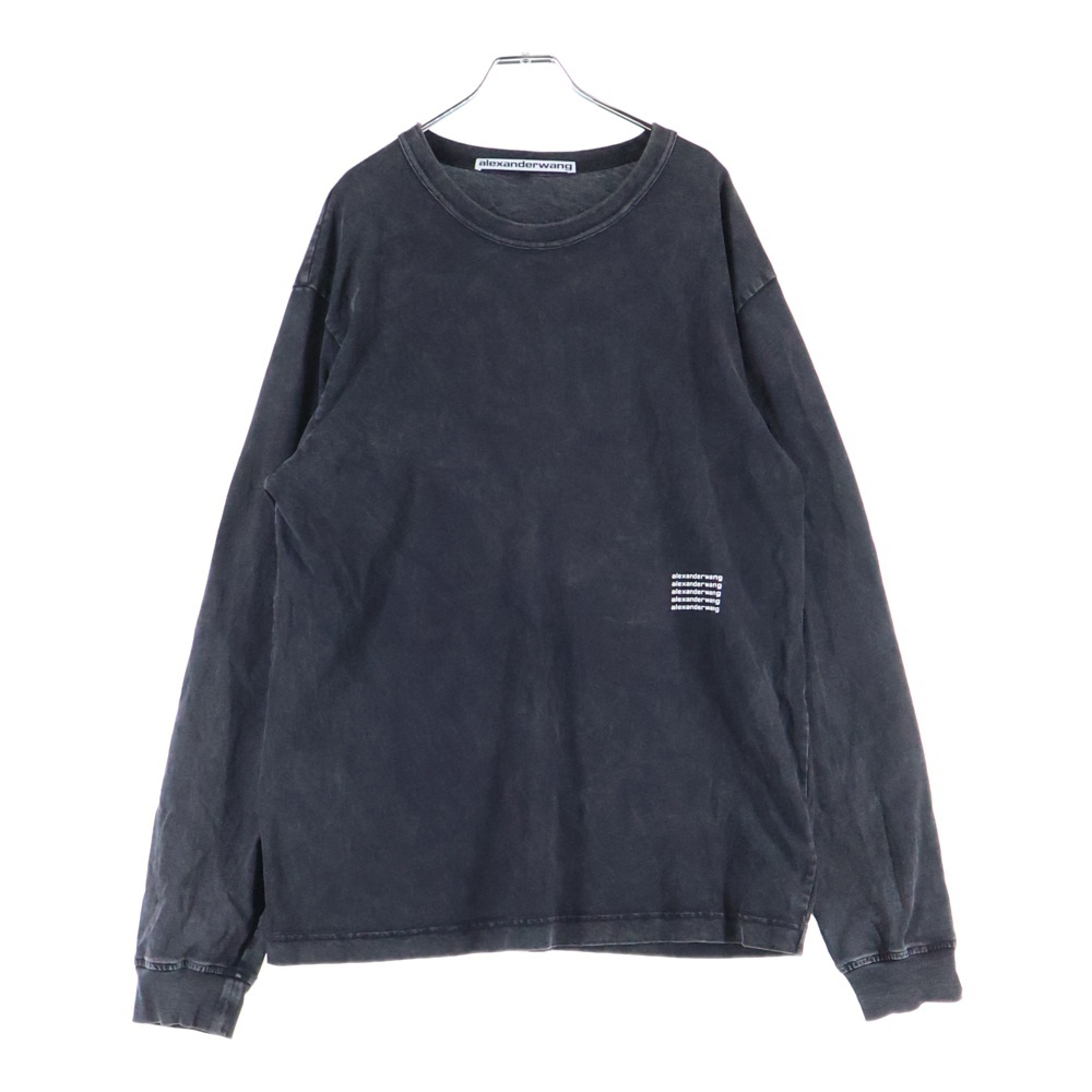 ロゴプリント長袖カットソー 長袖Tシャツ ロンT ブラック UCC3221537 Bランク