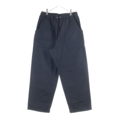 25SS 綿麻ヘリンボーンイージーパンツ ブラック HO-P019 Aランク