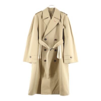 ダブルブレステッド トレンチ ケープコート ジャケット ベージュ S51AH0173 S53207 Aランク
