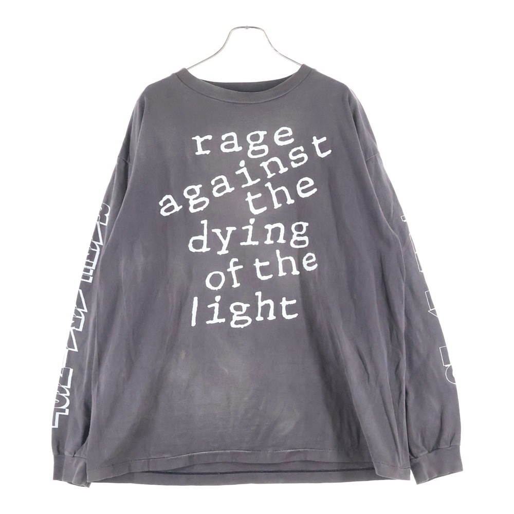 22SS レイジ・アゲインスト・ザ・マシーン 両面プリント クルーネック長袖Tシャツ SM-S22-0000-027 Bランク