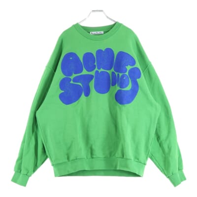 Bubble Logo Sweatshirt バブルロゴクルーネックスウェットトレーナー グリーン FN-MN-SWEA000311 BI0172 Bランク