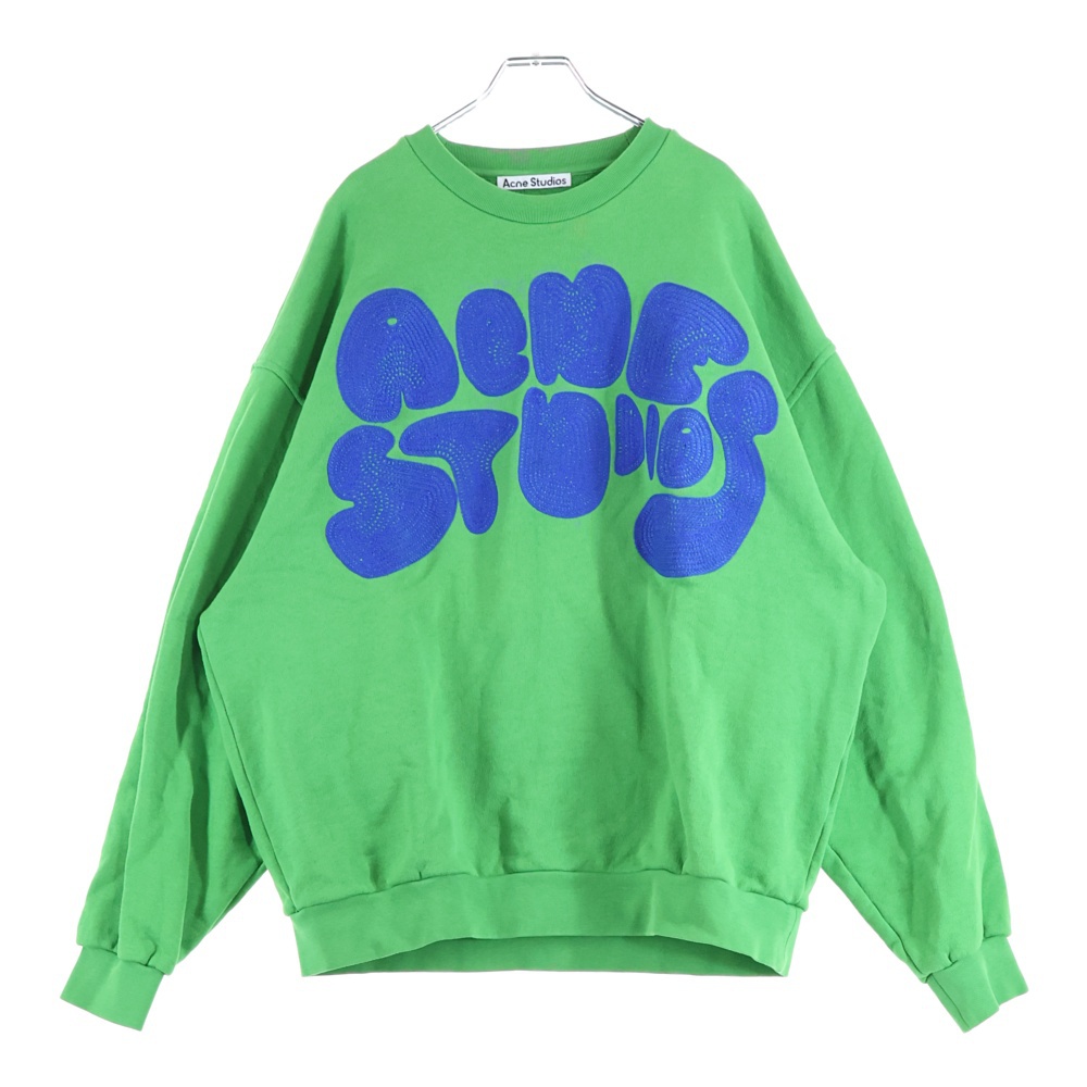Bubble Logo Sweatshirt バブルロゴクルーネックスウェットトレーナー グリーン FN-MN-SWEA000311 BI0172 Bランク
