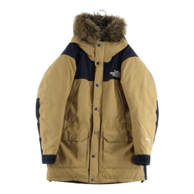 MOUNTAIN DOWN COAT マウンテンダウンコート ジップアップダウンジャケット ベージュ ND91935 Aランク