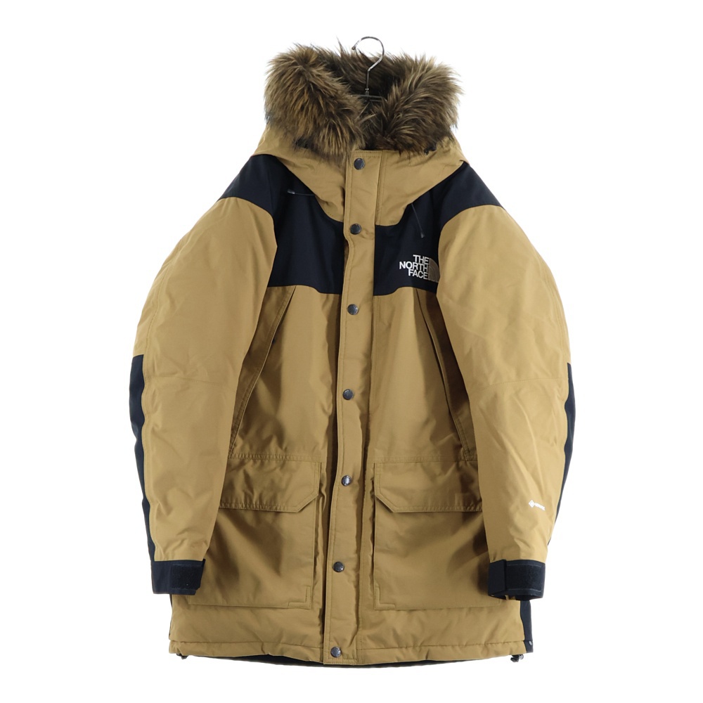 MOUNTAIN DOWN COAT マウンテンダウンコート ジップアップダウンジャケット ベージュ ND91935 Aランク