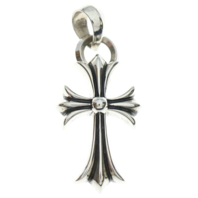 CH CRS SML W/BALE Wベイル スモールCHクロス ペンダントトップ シルバー BCA218 Bランク