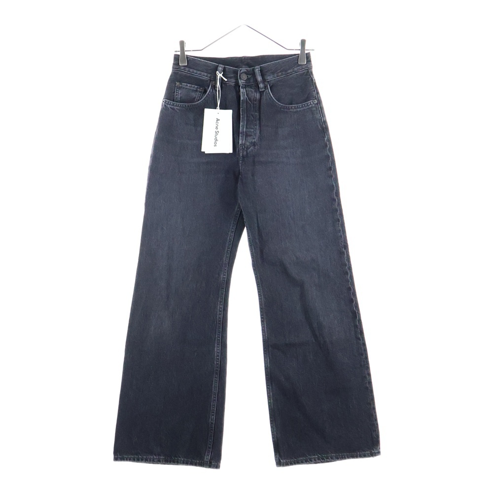 2021F レギュラーフィットジーンズ ブラックデニムパンツ レディース ブラック A00465- Aランク