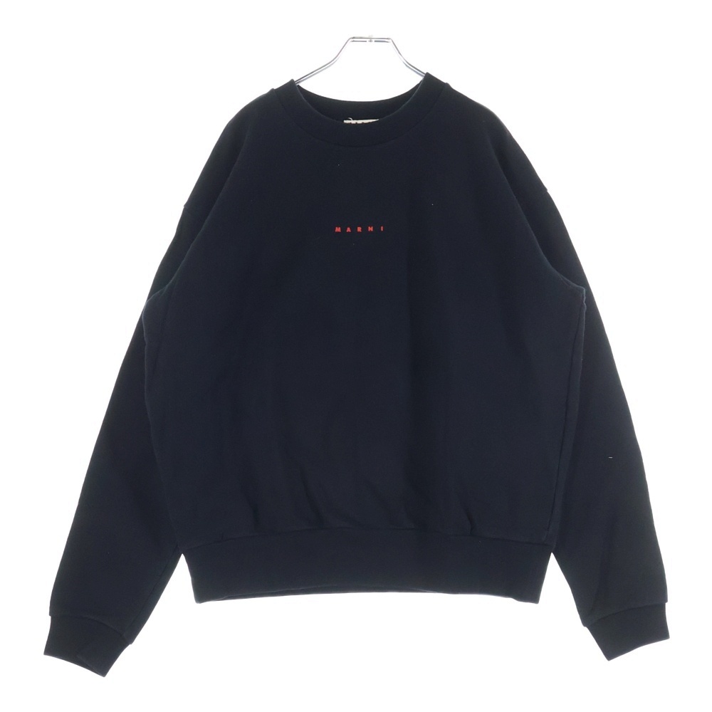 23SS ロゴプリント クルーネック プルオーバースウェット トレーナー ブラック FUMU0074P9 USCU87 Bランク