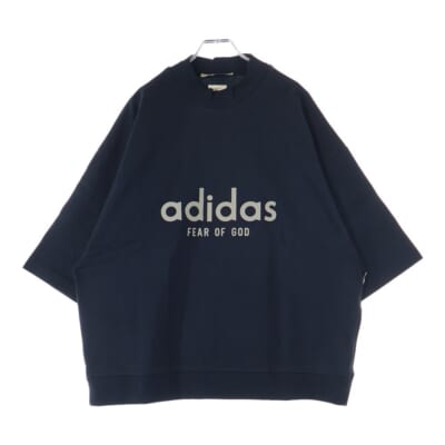×adidas athletics Heavy Jersey アスレティックヘビージャージ クルーネック半袖Tシャツ カットソー ブラック IS6839 Aランク