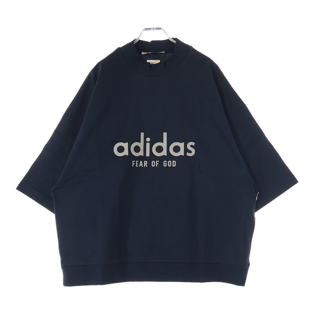 ×adidas athletics Heavy Jersey アスレティックヘビージャージ クルーネック半袖Tシャツ カットソー ブラック IS6839 Aランク
