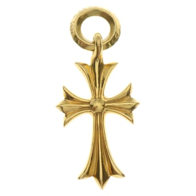 22K TINY CH CROSS タイニーCHクロス ペンダントトップ ゴールド BCA051 Bランク