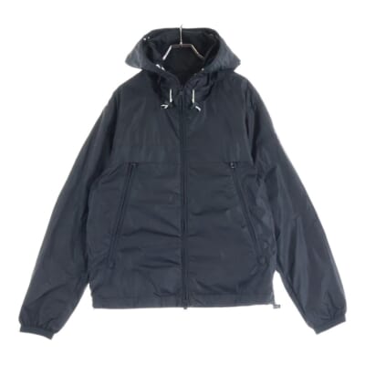 MASSEREAU GIUBBOTTO ナイロンジップアップジャケット フーデッドジャケット ブラック F10911A73800 Bランク