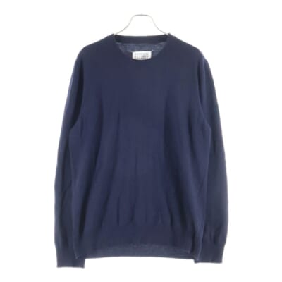 16AW エルボーパッチニット クルーネックニット ネイビー 14 S30HA0903 S15750 Aランク