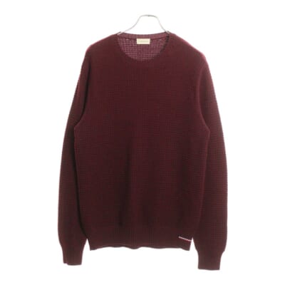 MAGLIONE TRICOT GIROCOLLO マリオーネ トリコ シロコロ ジャガードプルオーバーニット クルーネックセーター バーガンディー E2091044900 A9226 Bランク