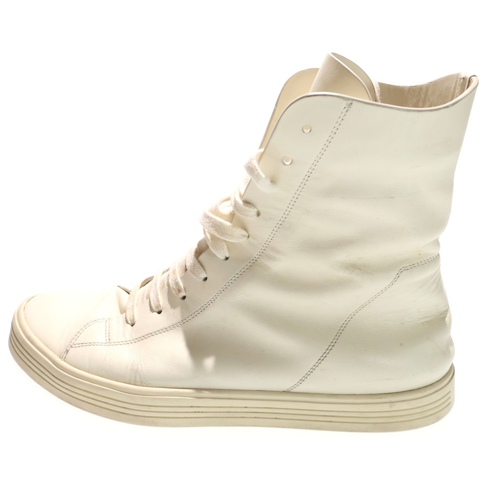 17SS MASTODON OFF-THE-RUNWAY マストドン オフ ザ ランウェイ レザーハイカットシューズ スニーカー ホワイト Bランク