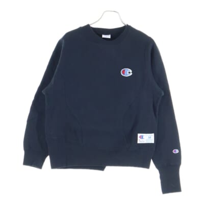 ×Champion ×チャンピオン リバースウィーブクルーネックスウェットシャツ ブラック CWSC061 Bランク