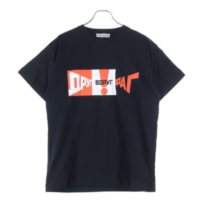 18AW グラフィック半袖Tシャツ カットソー ブラック G013T010 Sランク