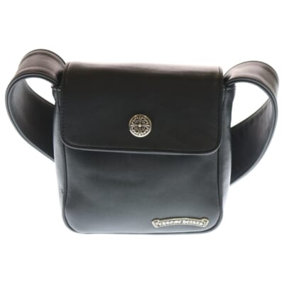 HOT POT ホットポット フローラルボールボタン レザーショルダーバッグ ブラック Sランク