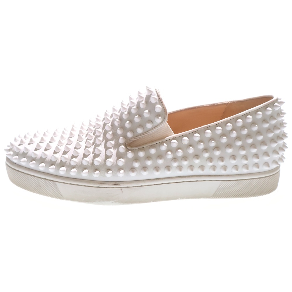 ローラーボート スリッポン スタッズスニーカー シューズ ホワイト Bランク