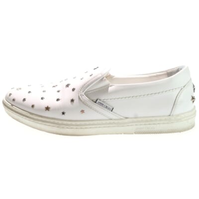 スタースタッズ ローカットシューズ スリッポン ホワイト Bランク