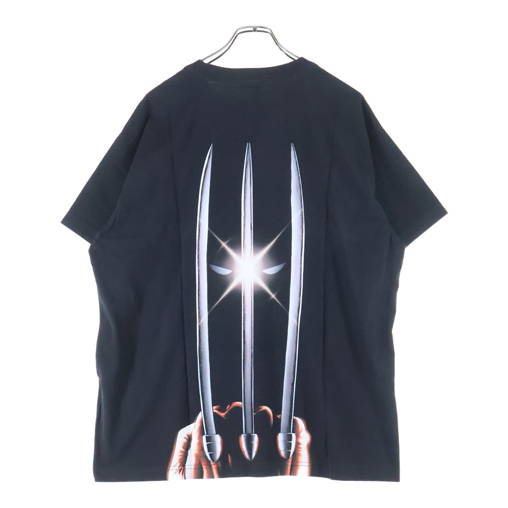 x Marvel マーベル ロゴプリント半袖Tシャツ カットソー ブラック KHM034336-001 Sランク