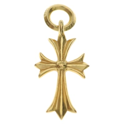 22K TINY CH CROSS タイニーCHクロス ペンダントトップ ゴールド BCA051 Bランク