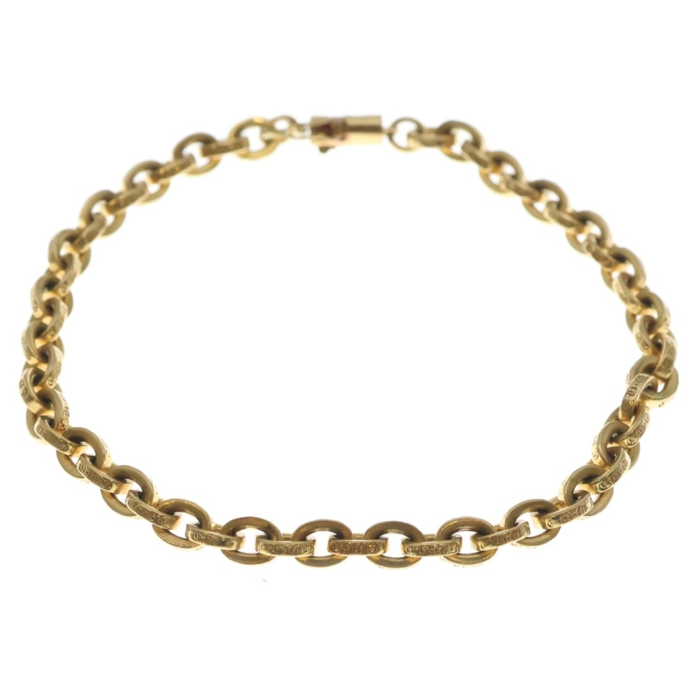 22K PAPER CHAIN ペーパーチェーン ブレスレット ゴールド BCA025 Bランク