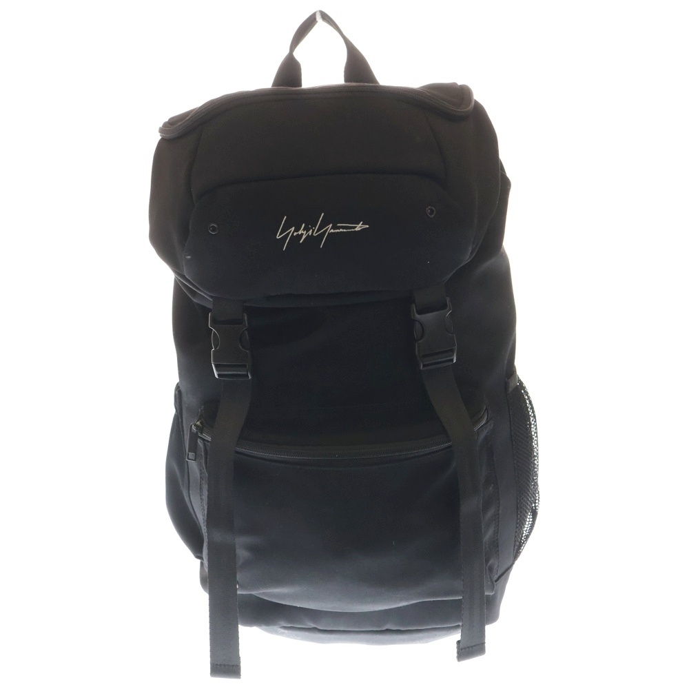 YY SIGNATURE NYLON BACKPACK シグネチャー ナイロン フロント刺繍 バックパック ブラック I19-943-1-03 Bランク