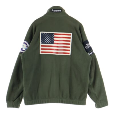 17SS ×THE NORTH FACE Trans Antarctica Expedition Fleece Jacket ザノースフェイス ジップアップフリースジャケット カーキ NL01703I Bランク