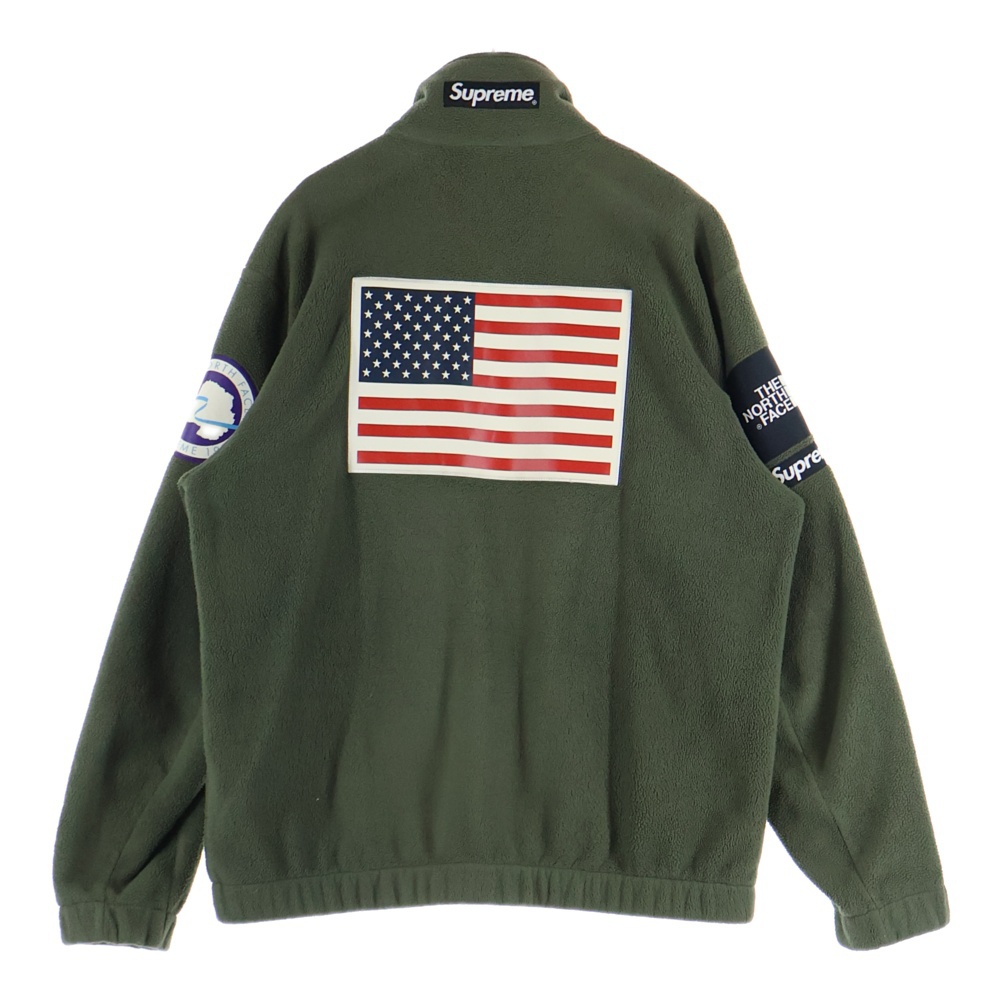 17SS ×THE NORTH FACE Trans Antarctica Expedition Fleece Jacket ザノースフェイス ジップアップフリースジャケット カーキ NL01703I Bランク