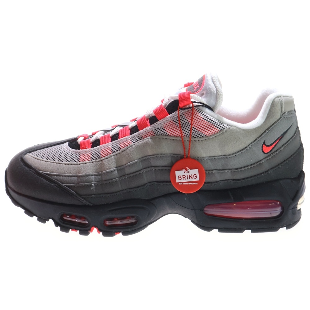 AirMax95 OG Big Bubble MediumAsh エアマックス95 OG ビッグバブル ミディアムアッシュ ローカットスニーカー グレー/レッド IM7410-001 Sランク