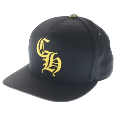 CH Baseball Trucker Cap CH刺繍 ベースボールキャップ ブラック/イエロー Aランク